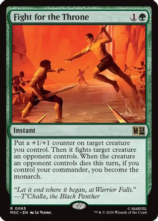 Fight for the Throne (MSC-065) - Commander: Marvel Super Heroes