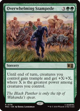 Overwhelming Stampede (MSC-178) - Commander: Marvel Super Heroes