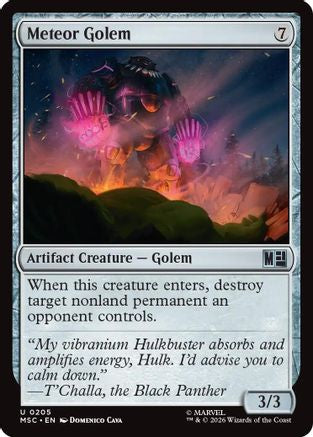 Meteor Golem (Surge Foil) (MSC-205) - Commander: Marvel Super Heroes Foil