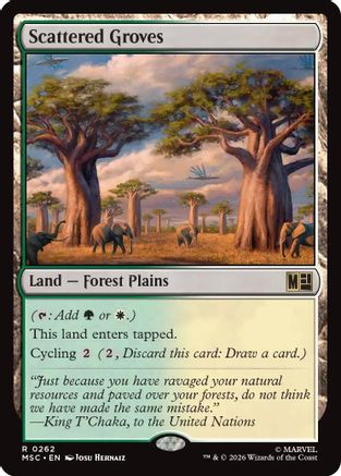 Scattered Groves (Surge Foil) (MSC-262) - Commander: Marvel Super Heroes Foil