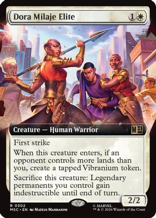 Dora Milaje Elite (Extended Art) (MSC-302) - Commander: Marvel Super Heroes