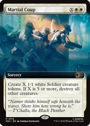 Martial Coup (Extended Art) (MSC-314) - Commander: Marvel Super Heroes Foil