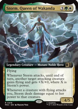 Storm, Queen of Wakanda (Extended Art) (MSC-418) - Commander: Marvel Super Heroes