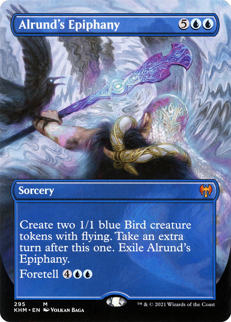 Alrund's Epiphany (Borderless Alternate Art) [Kaldheim]