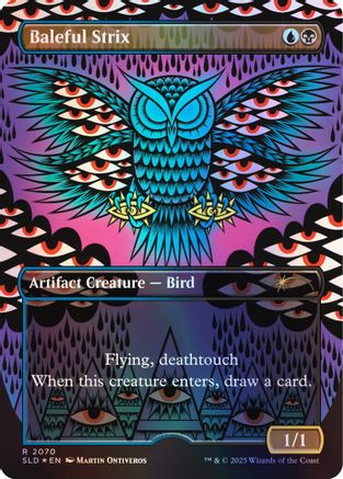 Baleful Strix (2070) (Rainbow Foil) (SLD-2070) - Secret Lair Drop Series Foil