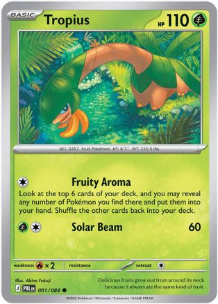 Tropius 001/084  ME05 Pitch Black - Common