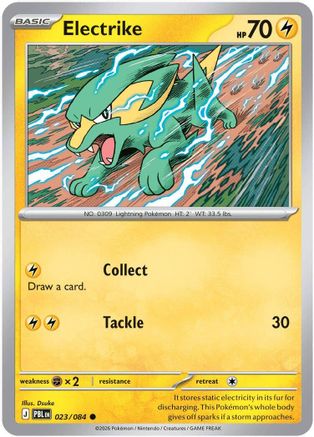 Electrike 023/084  - Reverse Holofoil ME05 Pitch Black - Common