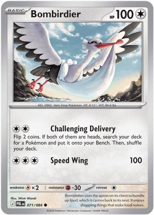 Bombirdier 071/084  - Reverse Holofoil ME05 Pitch Black - Common