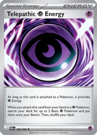 Telepathic Psychic Energy (Non-Holo) 088/088  Deck Exclusives - Rare