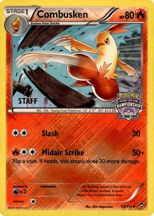 Combusken (State Championships) [Staff] 013/111  - Reverse Holofoil League & Championship Cards - Promo