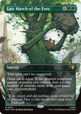 Last March of the Ents (Borderless) (HOC-027) - The Hobbit: Eternal-Legal Foil
