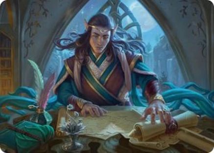 Elrond, Moon-Reader Art Card (ASHOB-009) - Art Series: The Hobbit