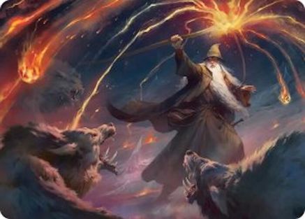 Gandalf, Shadow's Foe Art Card (ASHOB-046) - Art Series: The Hobbit