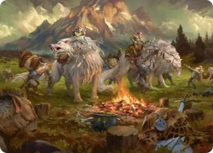 Mount Gundabad Mobilizes Art Card (ASHOB-054) - Art Series: The Hobbit