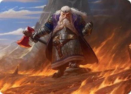 Dain of the Ancient Halls Art Card (ASHOB-048) - Art Series: The Hobbit