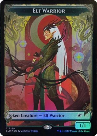 Elf Warrior Token (7169) (SLD-7169) - Secret Lair Drop Series Foil