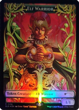 Elf Warrior Token (7170) (SLD-7170) - Secret Lair Drop Series