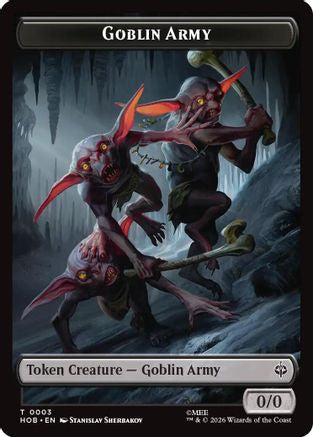 Goblin Army (0003) // Treasure (0012) Double-Sided Token (HOB-3 // 12) - The Hobbit