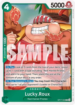 Lucky.Roux (OP17-033) - The World's Strongest Warriors Foil