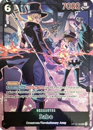 Sabo (120) (English Version 3rd Anniversary Set) (OP13-120) - One Piece Promotion Cards Foil