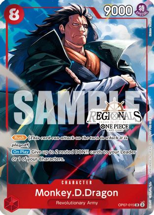 Monkey.D.Dragon (Regional Participation Pack 2026 Vol.2) (OP07-015) - One Piece Promotion Cards Foil