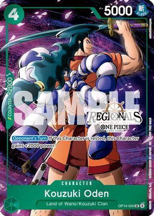 Kouzuki Oden (Regional Participation Pack 2026 Vol.2) (OP14-026) - One Piece Promotion Cards Foil