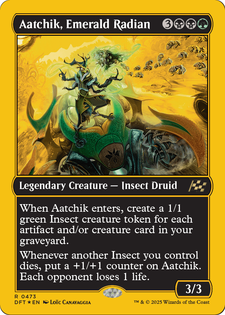 Aatchik, Emerald Radian (First-Place Foil) [Aetherdrift]