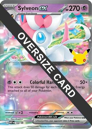 Sylveon ex (30th Celebration) 100  Jumbo Cards - Promo