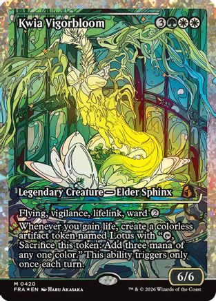 Kwia Vigorbloom (Showcase) (Fracture Foil) (0420) (FRA-420) - Reality Fracture Foil