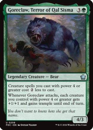 Goreclaw, Terror of Qal Sisma (FDC-208) - Commander: Foundations