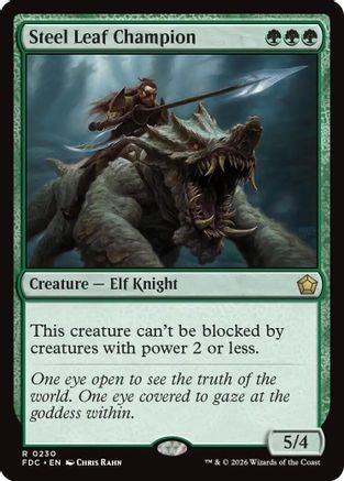 Steel Leaf Champion (FDC-230) - Commander: Foundations