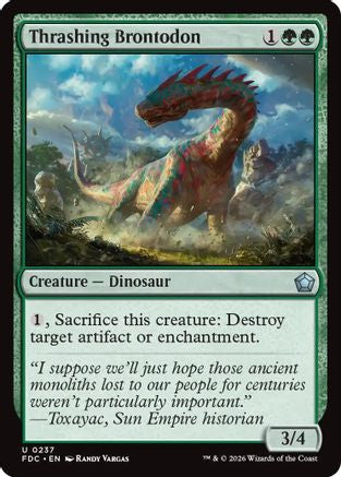 Thrashing Brontodon (FDC-237) - Commander: Foundations