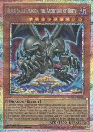Black Skull Dragon, the Archfiend of Unity (Starlight Rare) (BETB-EN026) - Beyond the Brave 1st Edition