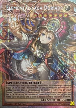 Elemental Saga Doriado (Starlight Rare) (Extended Art) (BETB-EN028) - Beyond the Brave 1st Edition