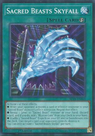 Sacred Beasts Skyfall (BETB-EN065) - Beyond the Brave 1st Edition