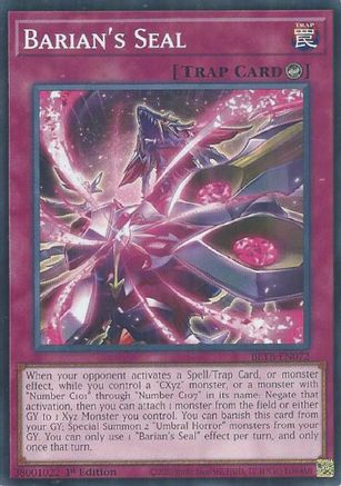 Barian's Seal (BETB-EN072) - Beyond the Brave 1st Edition