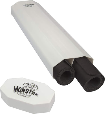 Monster Protectors Dual Playmat Tube – Prism-Shaped (White)