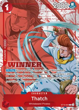 Thatch (Winner Pack 2026 Vol. 4) (ST15-004) - One Piece Promotion Cards Foil
