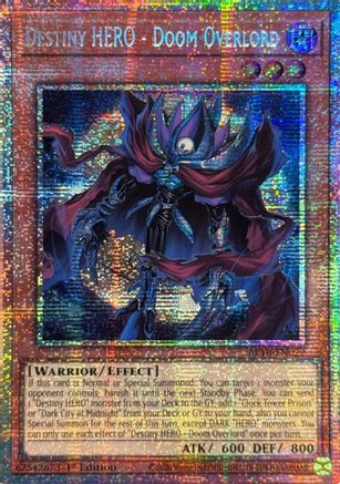 Destiny HERO - Doom Overlord (Starlight Rare) (BETB-EN022) - Beyond the Brave 1st Edition