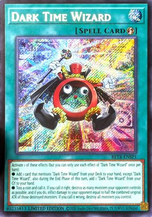 Dark Time Wizard (Secret Rare) (BETB-ENSP1) - Beyond the Brave Limited