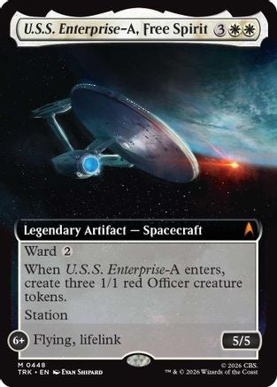 U.S.S. Enterprise-A, Free Spirit (Extended Art) (TRK-448) - Star Trek