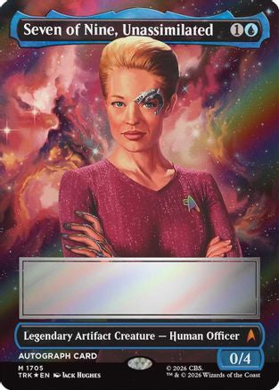 Seven of Nine, Unassimilated (Borderless) (Signed) (TRK-1705) - Star Trek Foil