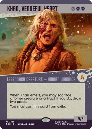 Khan, Vengeful Heart (Showcase) (TRK-416) - Star Trek