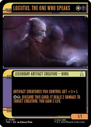 Locutus, the One Who Speaks (Showcase) (TRK-389) - Star Trek Foil