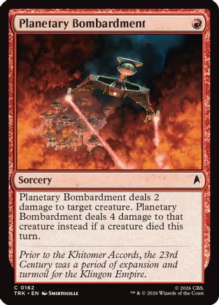 Planetary Bombardment (TRK-162) - Star Trek Foil