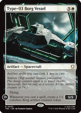Type-03 Borg Vessel (Surge Foil) (TRC-033) - Commander: Star Trek Foil