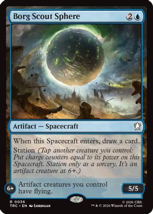 Borg Scout Sphere (Surge Foil) (TRC-036) - Commander: Star Trek Foil