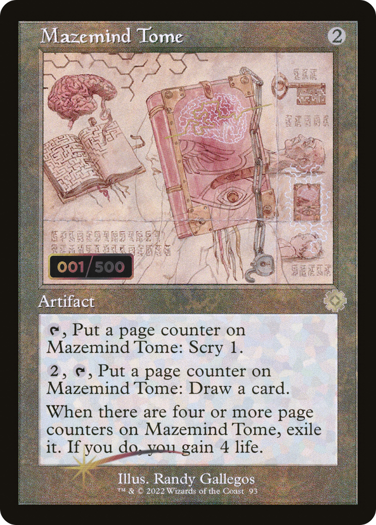 Mazemind Tome (Retro Schematic) (Serialized) [The Brothers' War Retro Artifacts]