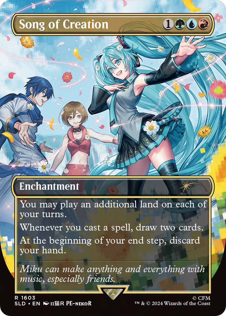 Song of Creation (SLD-1603) - Secret Lair Drop (Borderless) Foil