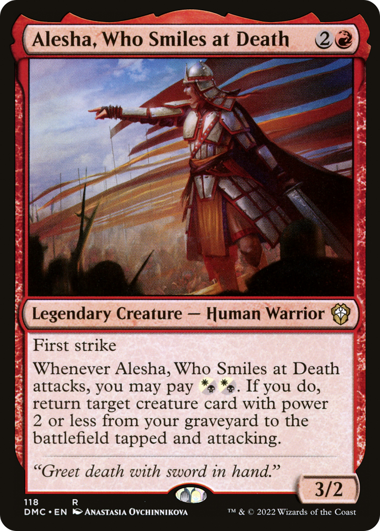 Alesha, Who Smiles at Death [Dominaria United Commander]